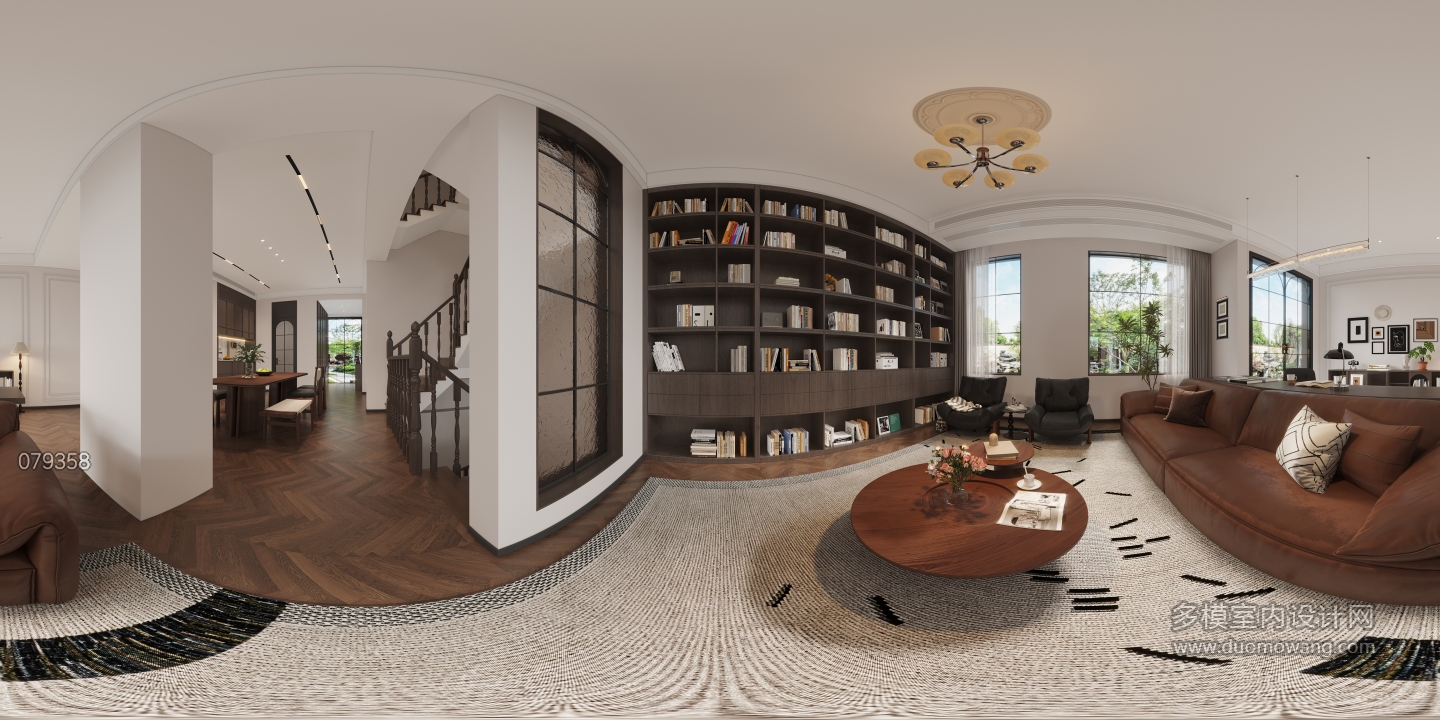 现代客餐厅全景