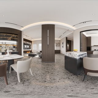 现代一楼餐厅 360 方案1