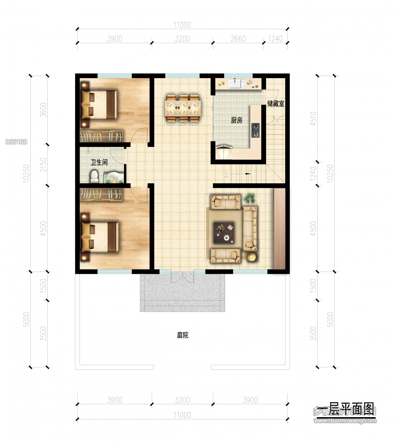 别墅二层1彩屏