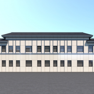 办公楼北立面