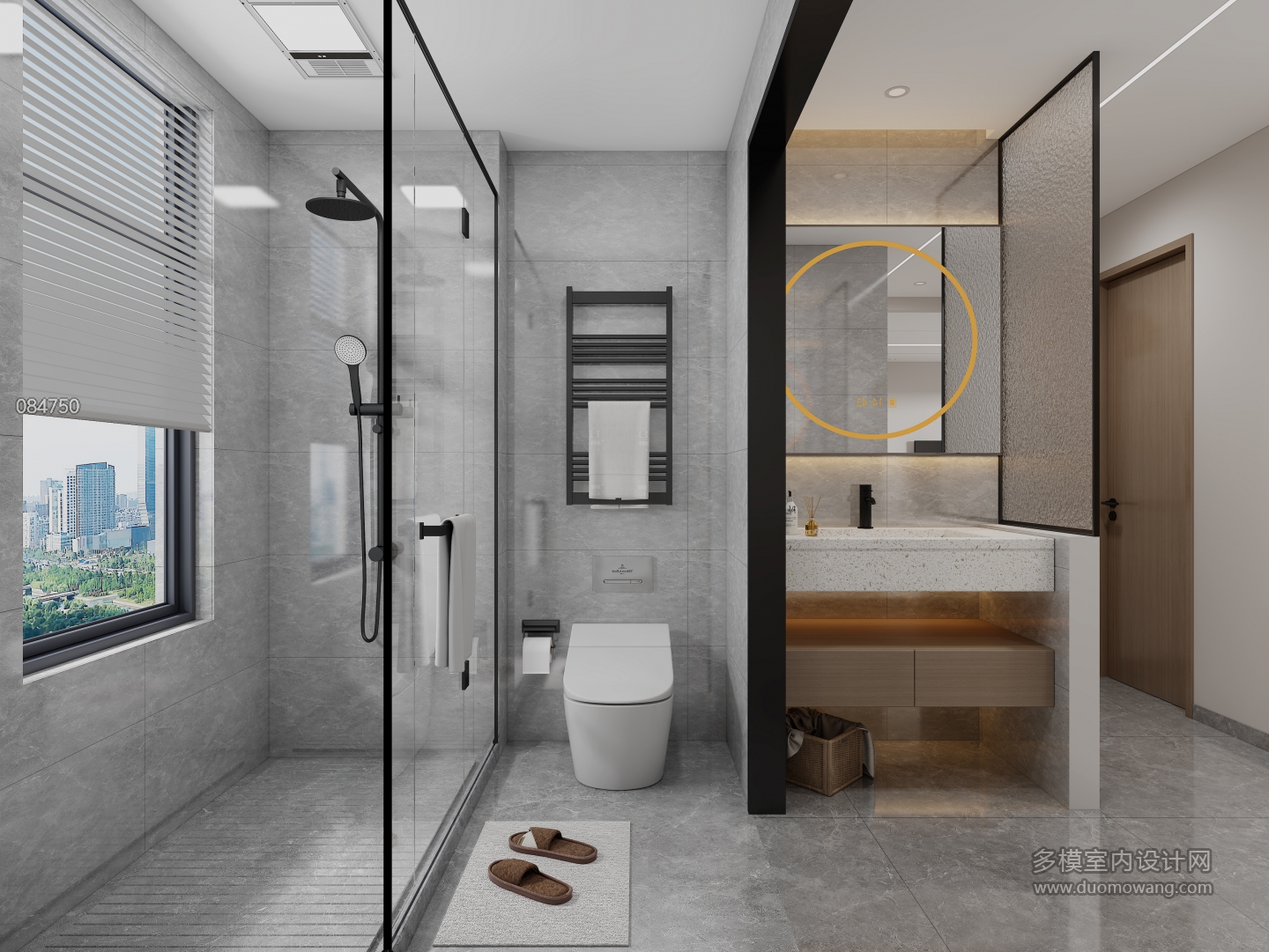 现代卫生间静态