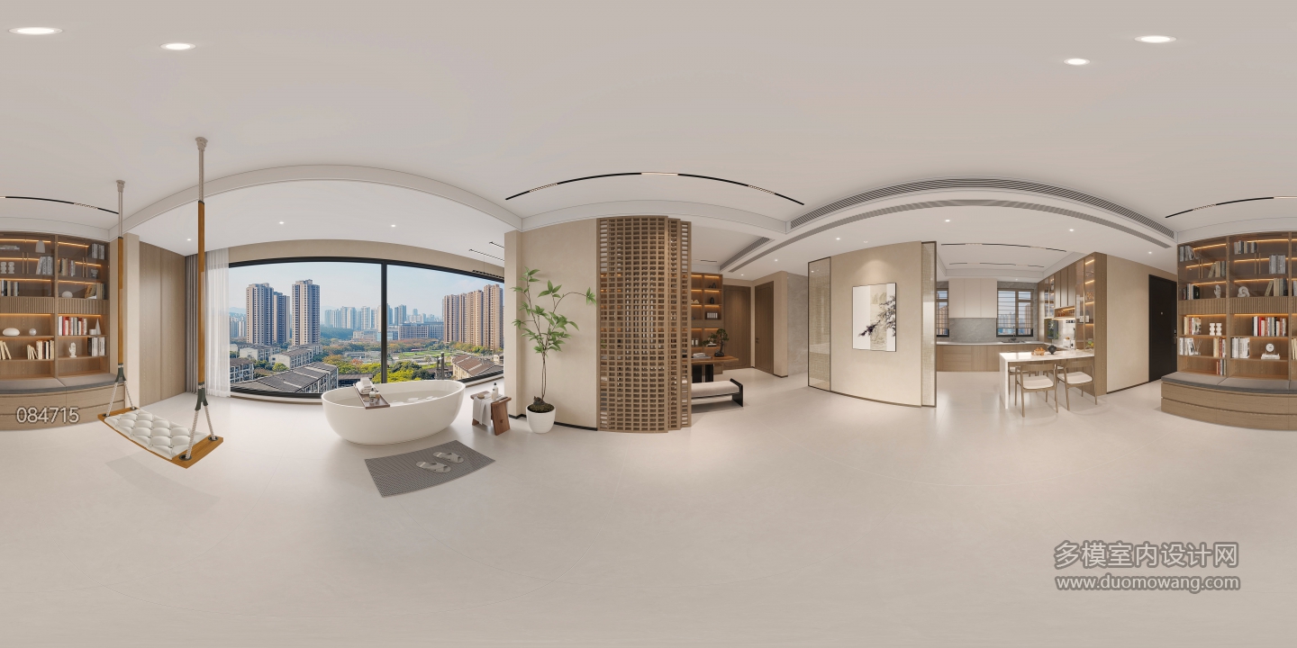 新中式360客厅