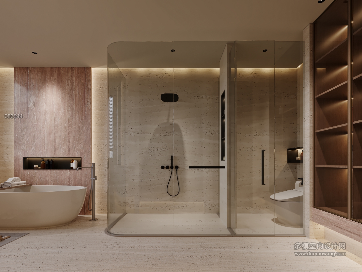 现代卫生间特写