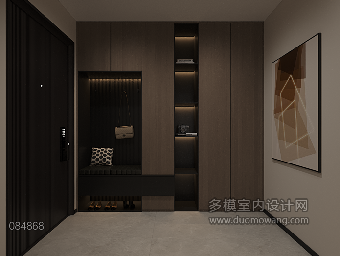现代入户鞋柜