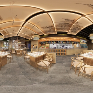 新中式餐厅大厅