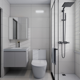 现代-1号楼B户型（有窗公卫）单张