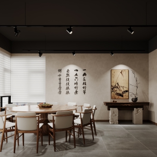 现代复古餐厅包厢