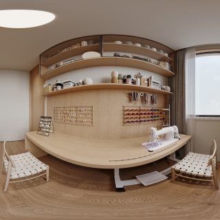 日式原木手工间
