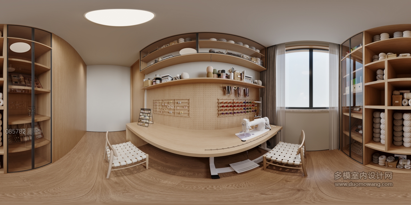 日式原木手工间