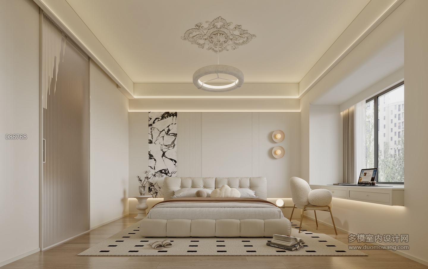 现代二层南次卧特写