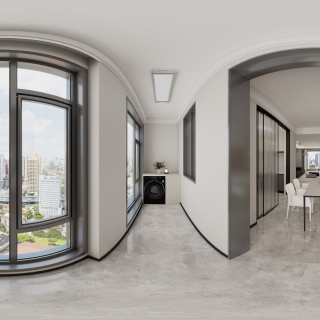 现代简约生活阳台