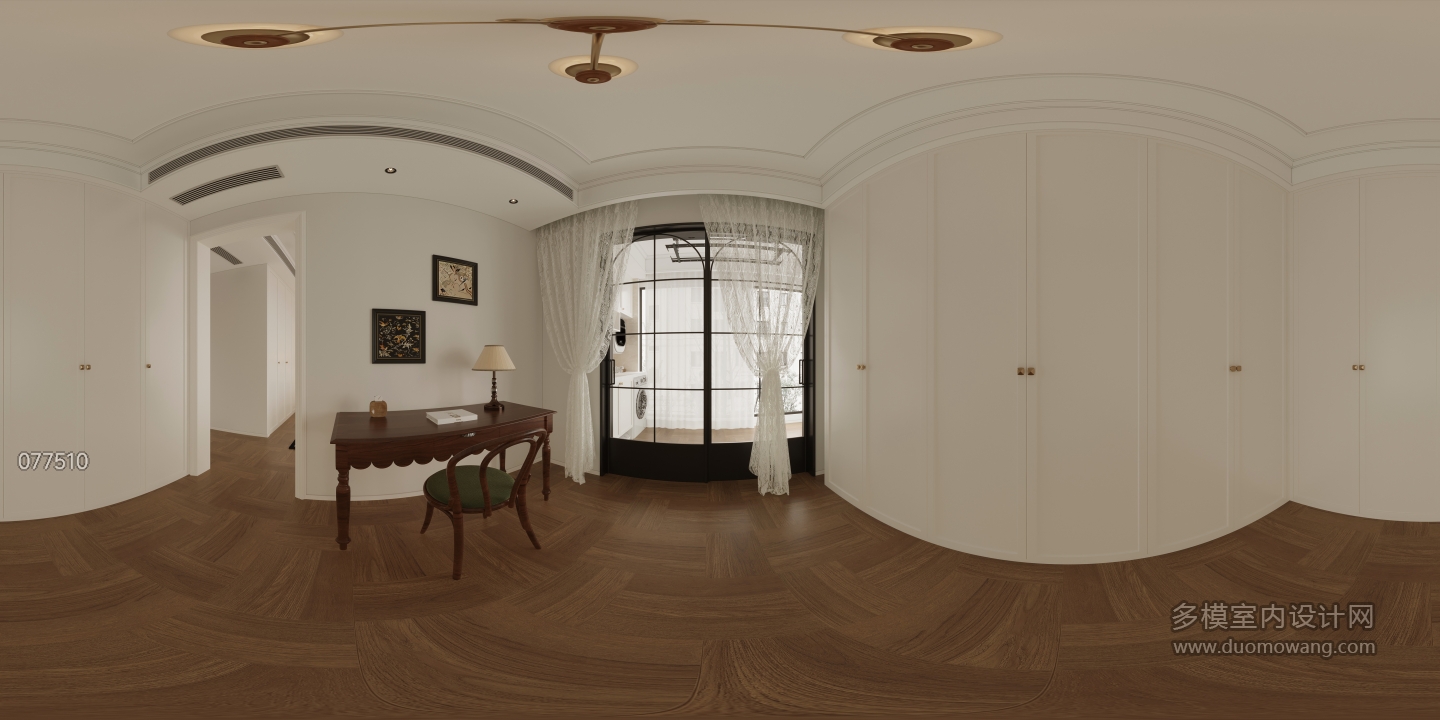 美式次卧2衣帽间