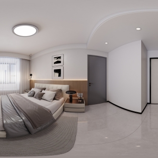 现代黑白灰-主卧