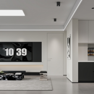 现代电视背景特写