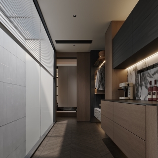 现代茶水间特写