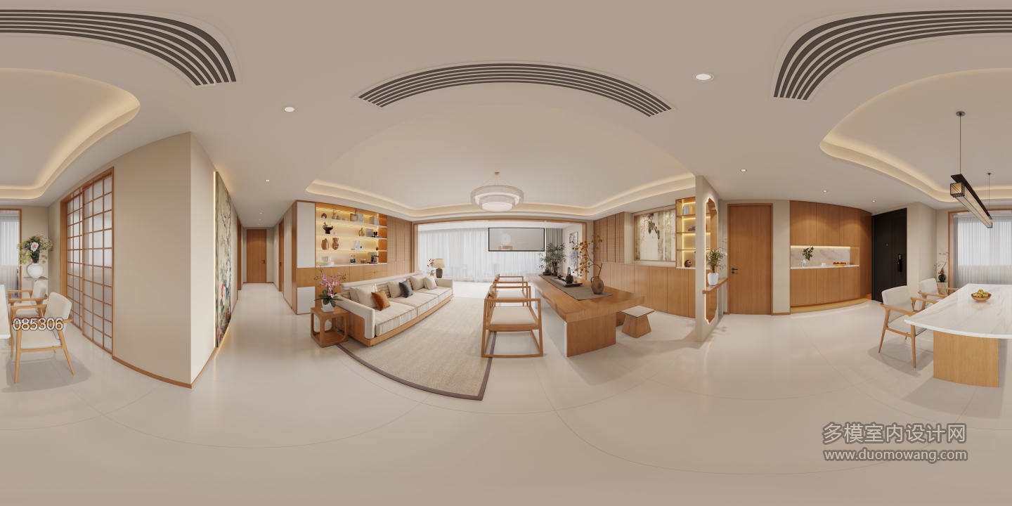 1中式宋氏美学客餐厅全景