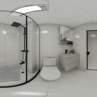 现代-1号楼A户型（无窗公卫）