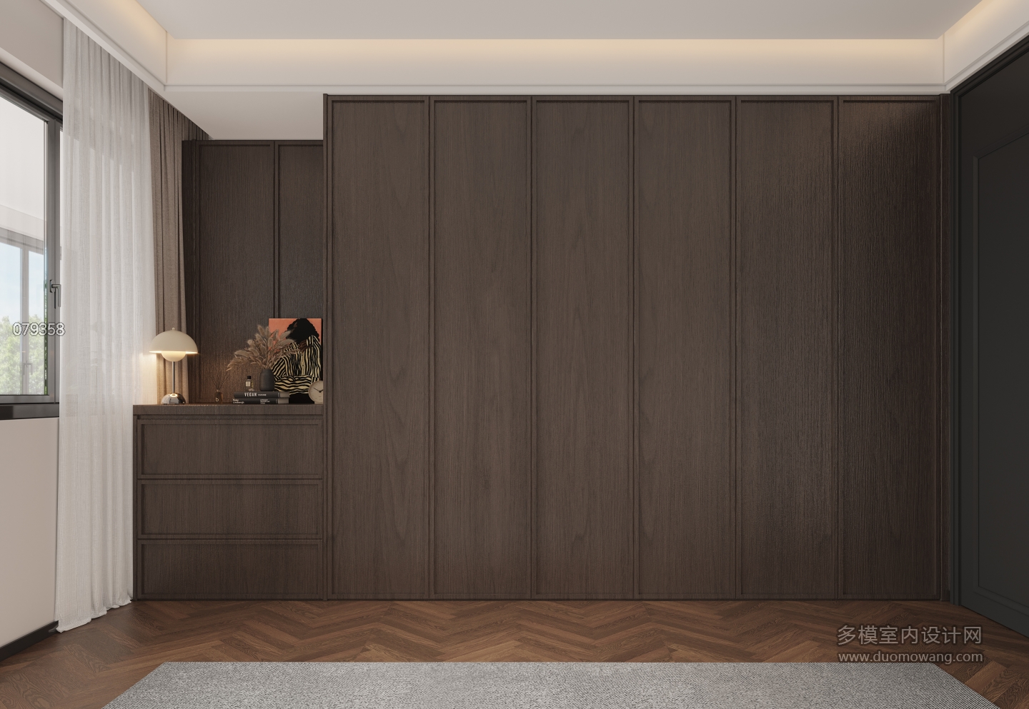 现代二楼背靠背柜子2