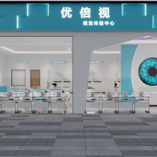 现代眼镜店门头