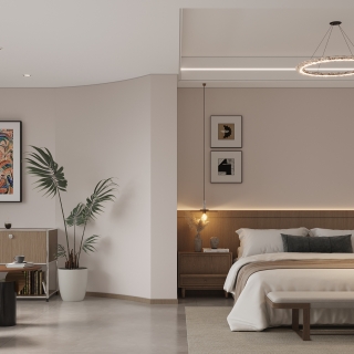 现代二楼主卧单张