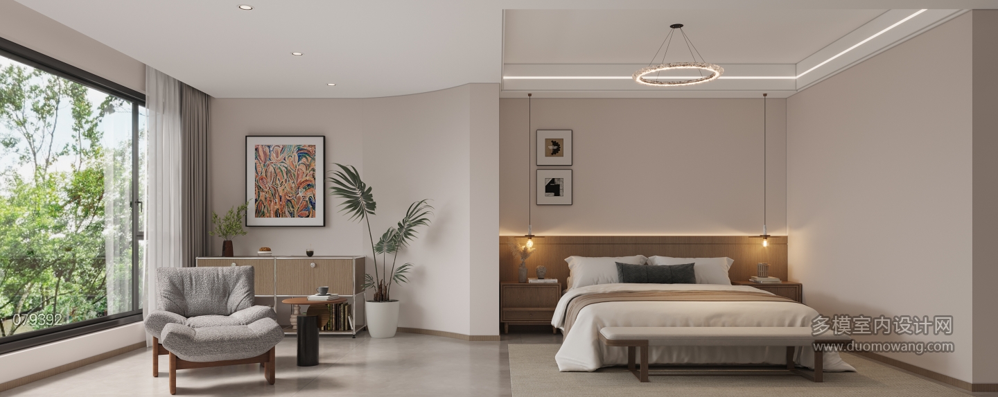 现代二楼主卧单张