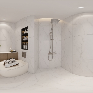 现代卫生间-全景