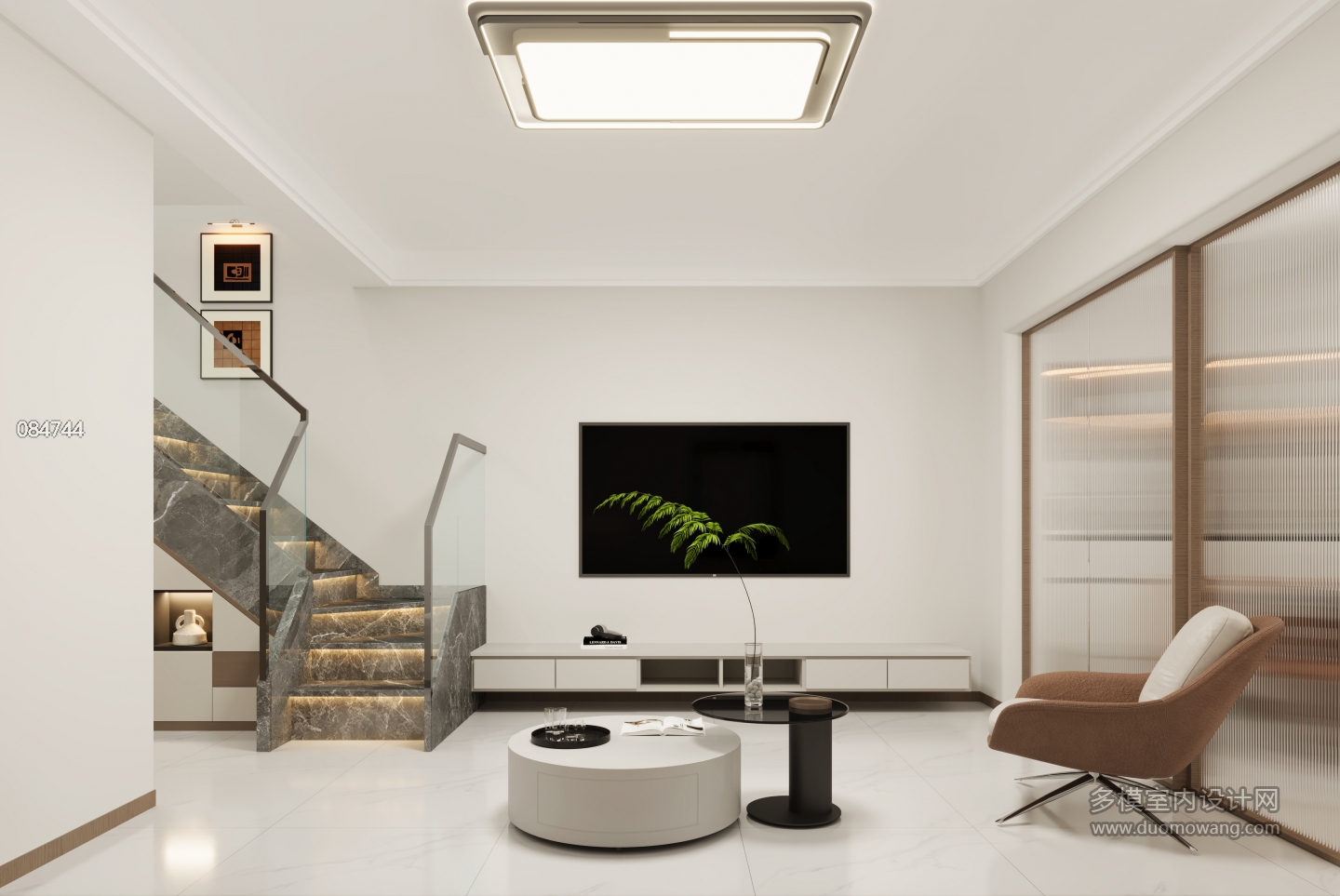 现代客厅电视墙