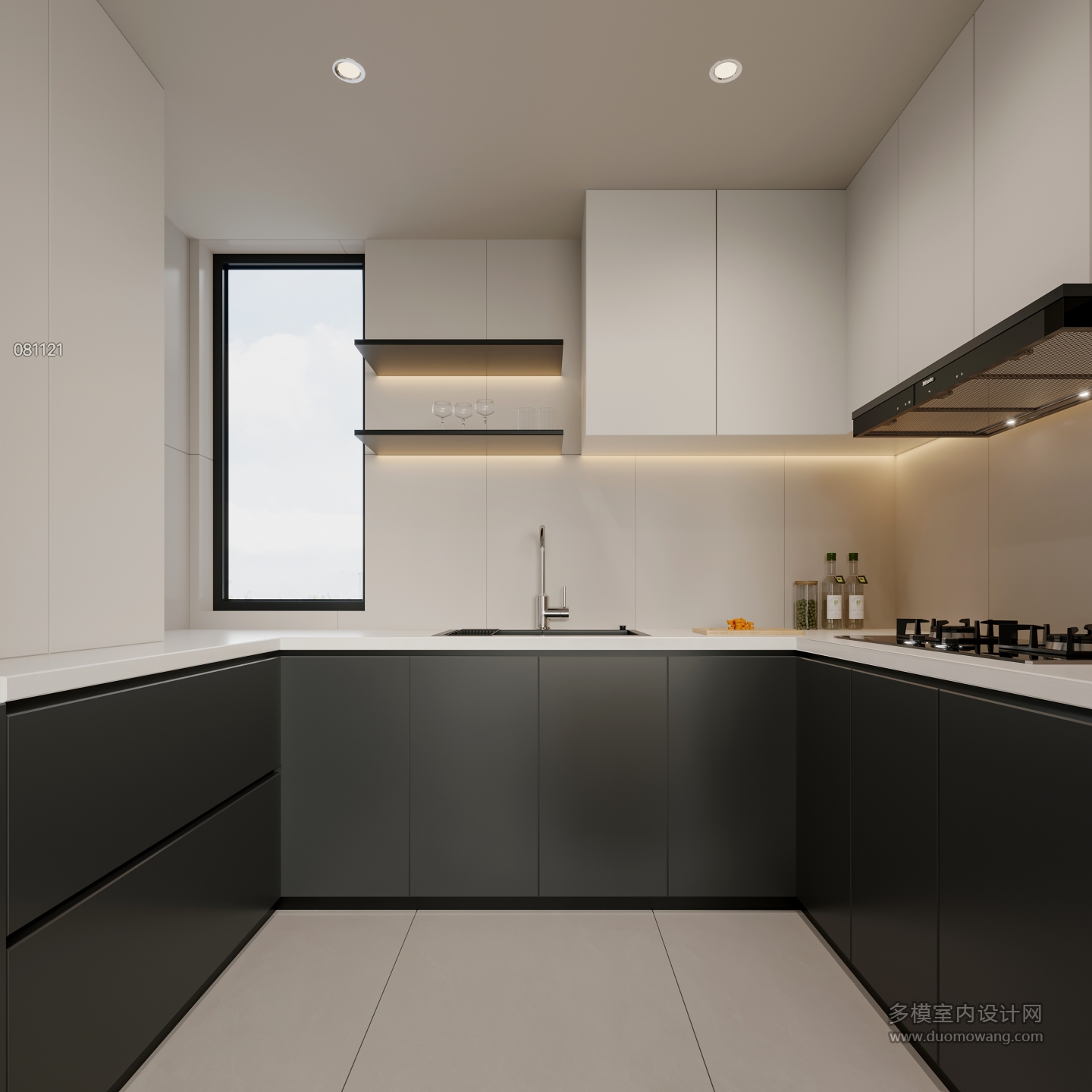 现代极简厨房