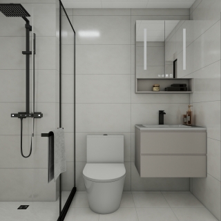 现代-1号楼A户型（无窗公卫）单张