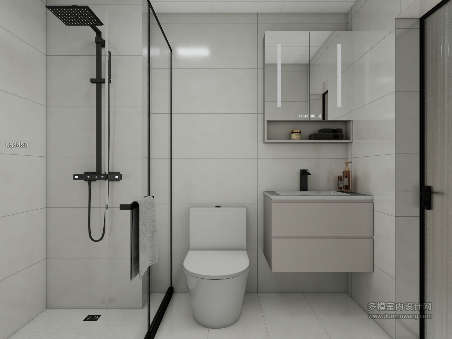 现代-1号楼A户型（无窗公卫）单张