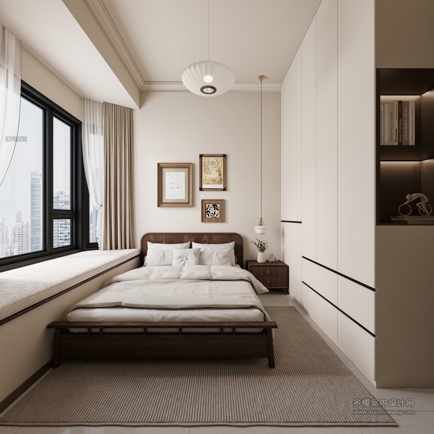 现代中古卧室02