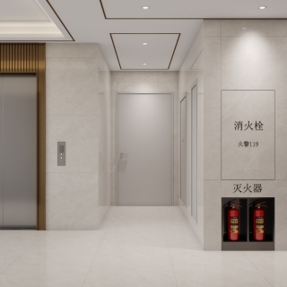 现代3号楼一层电梯间