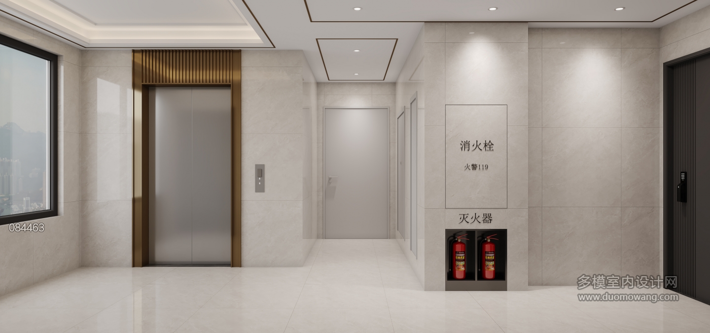 现代3号楼一层电梯间