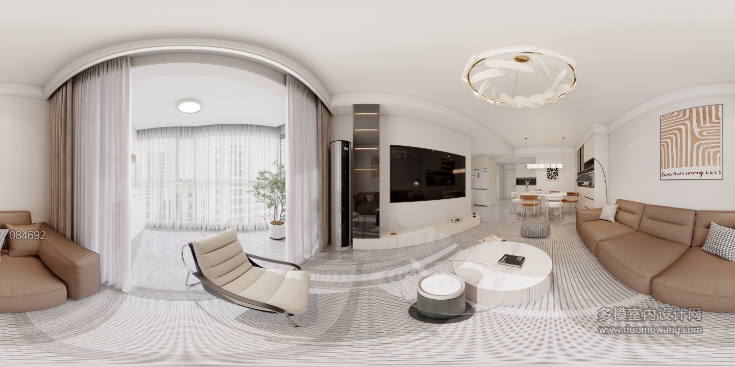 现代奶油-客餐厅