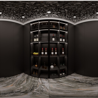现代酒窖全景