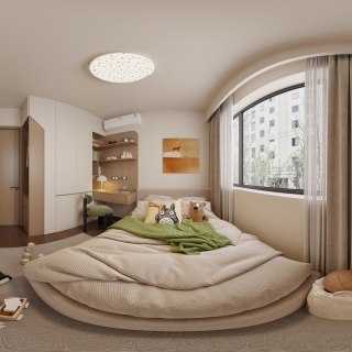 现代中古小孩房全景