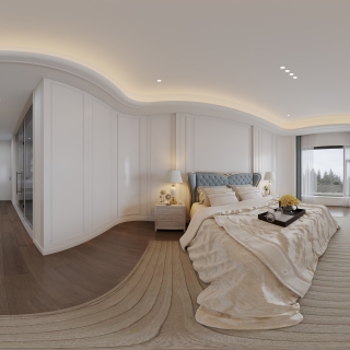 现代三层主卧全景