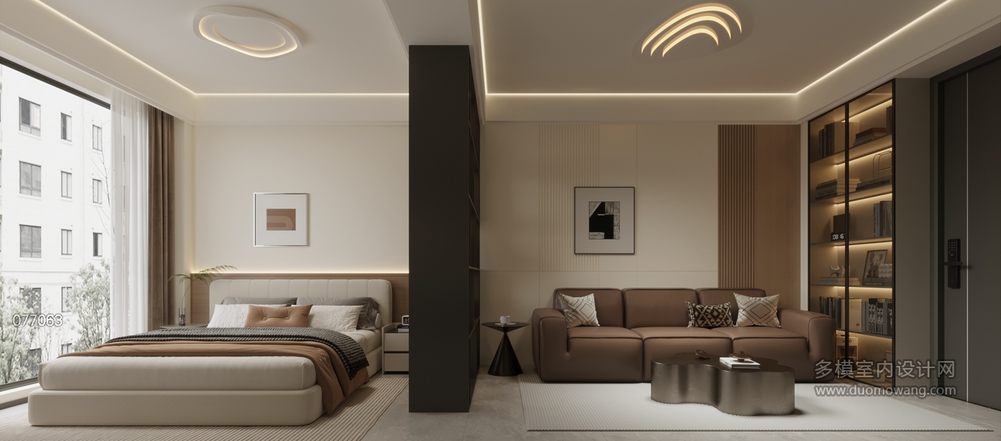 现代沙发墙单张