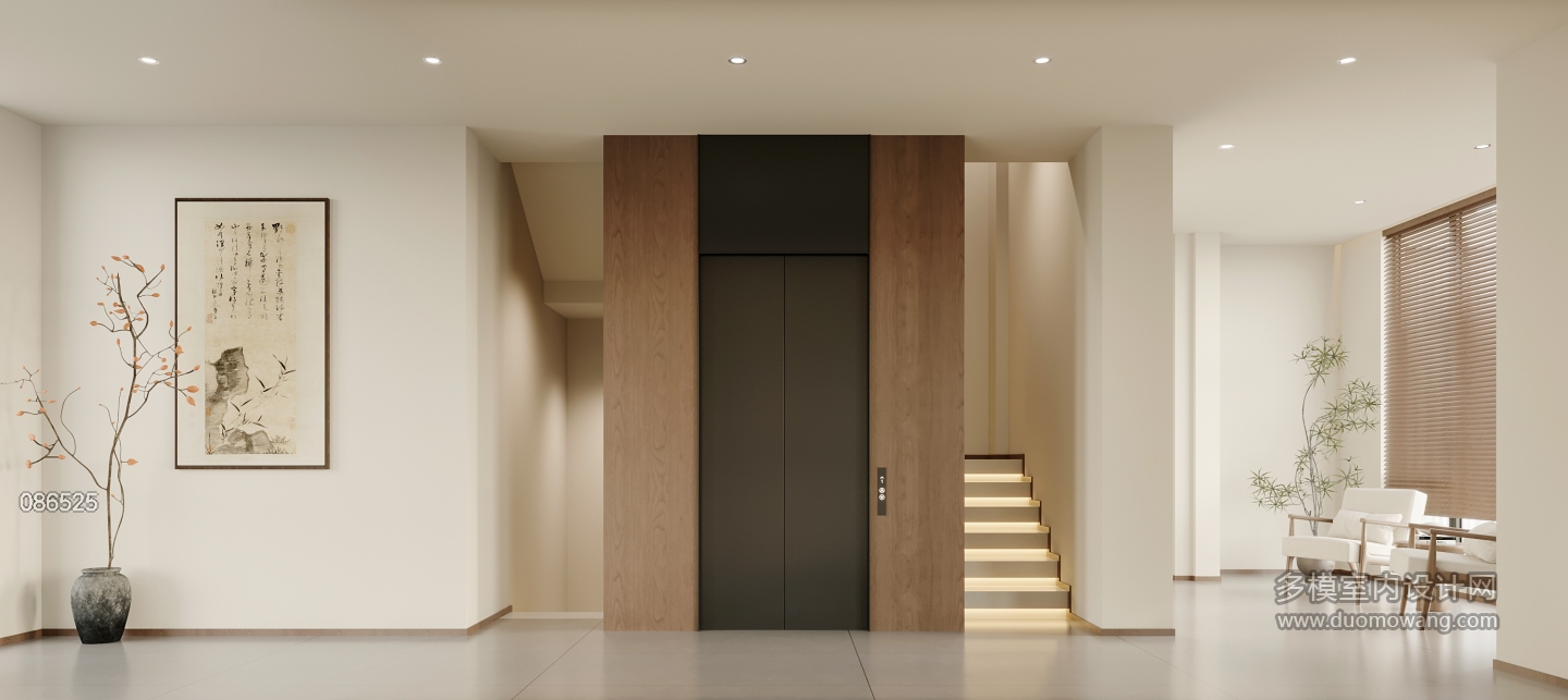 宋式美学二层过厅