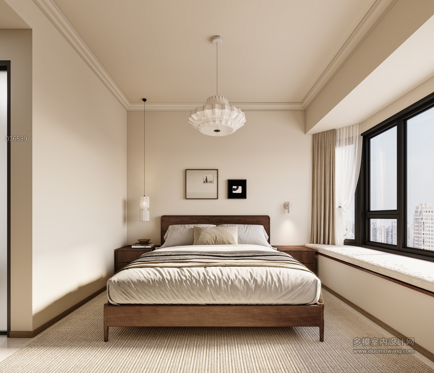 现代中古卧室01