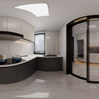 现代黑白灰-厨房