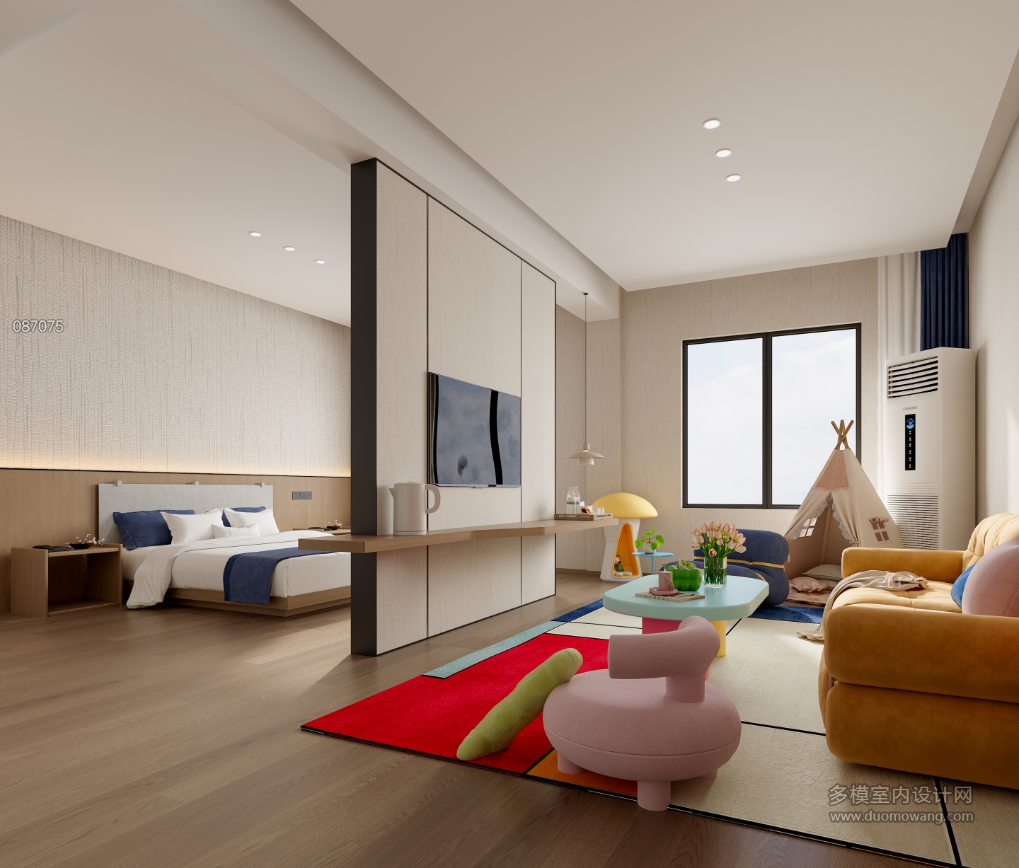 现代酒店家庭房