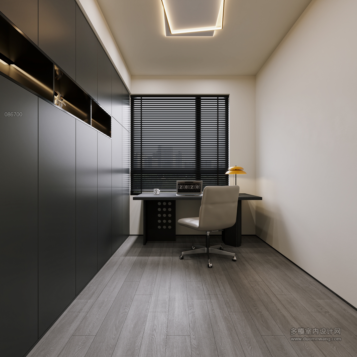 现代意式书房特写