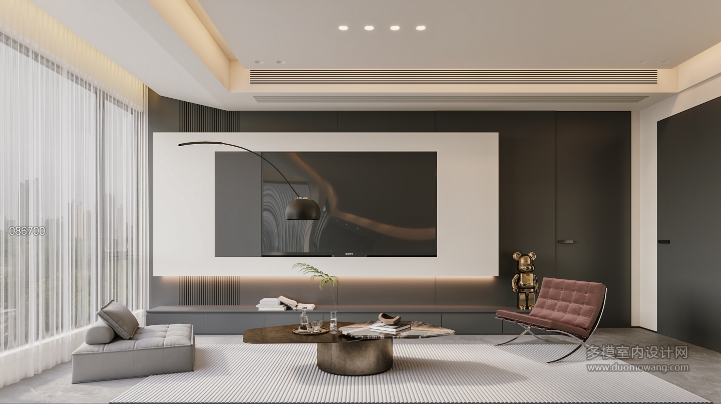 现代意式电视背景特写