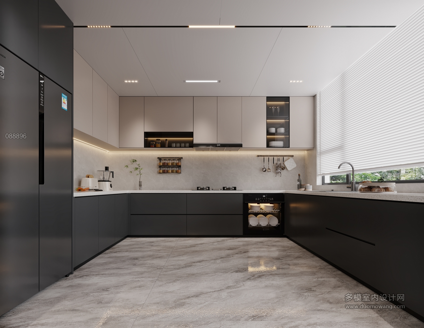 新中式厨房特写