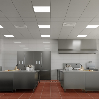 现代办公宿舍楼厨房特写