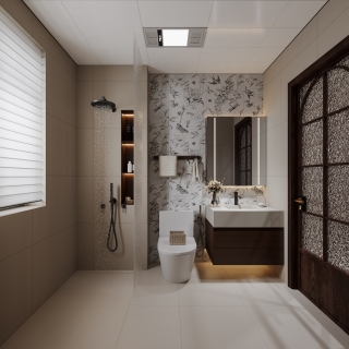 现代中古公共卫生间