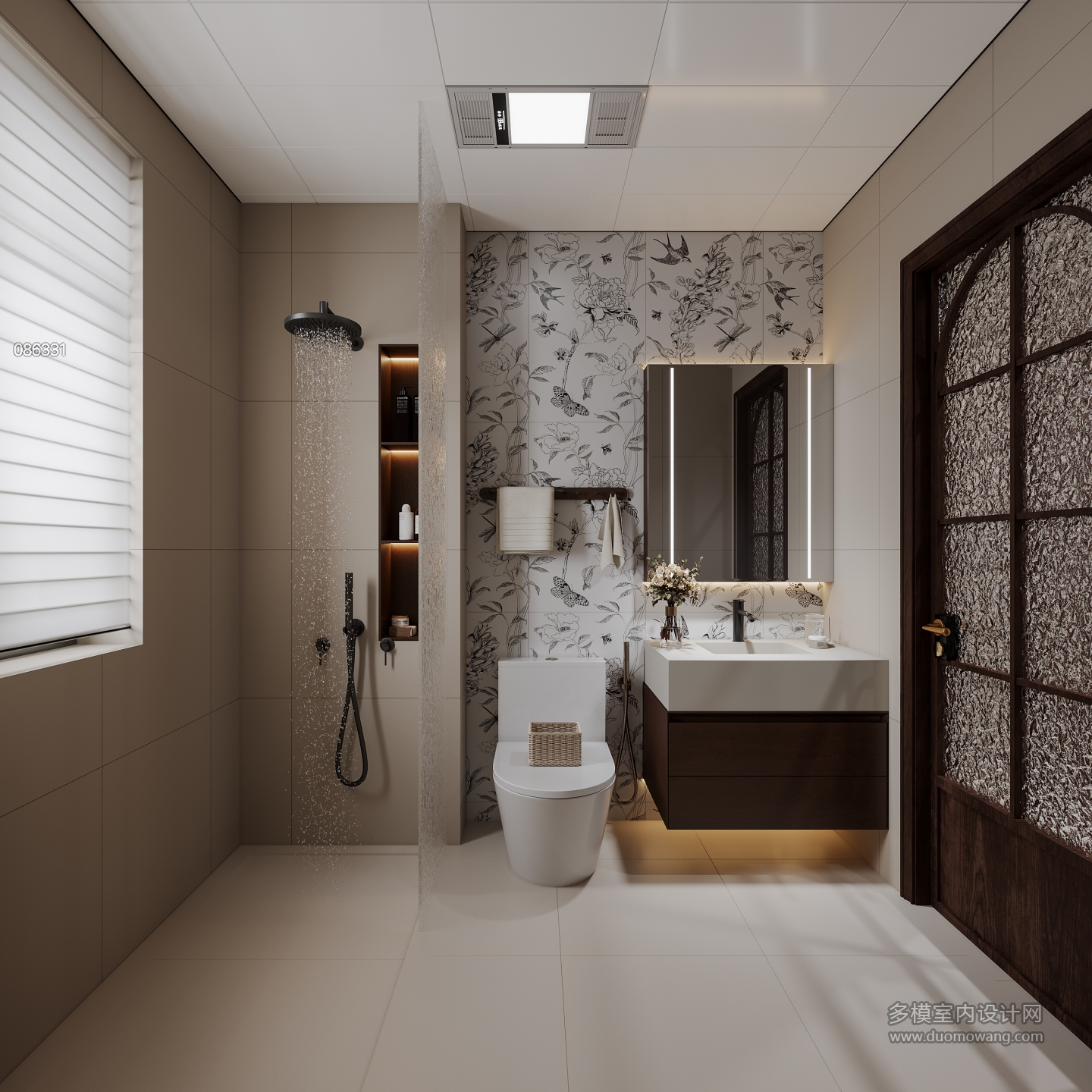 现代中古公共卫生间