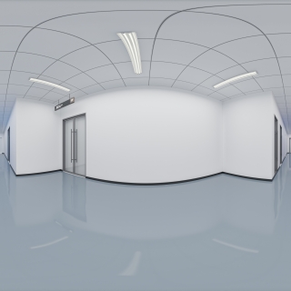 现代展厅出口全景