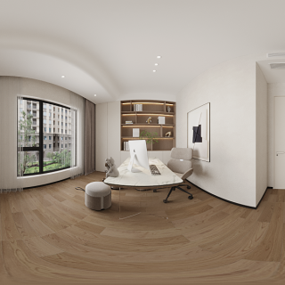 现代二层书房全景